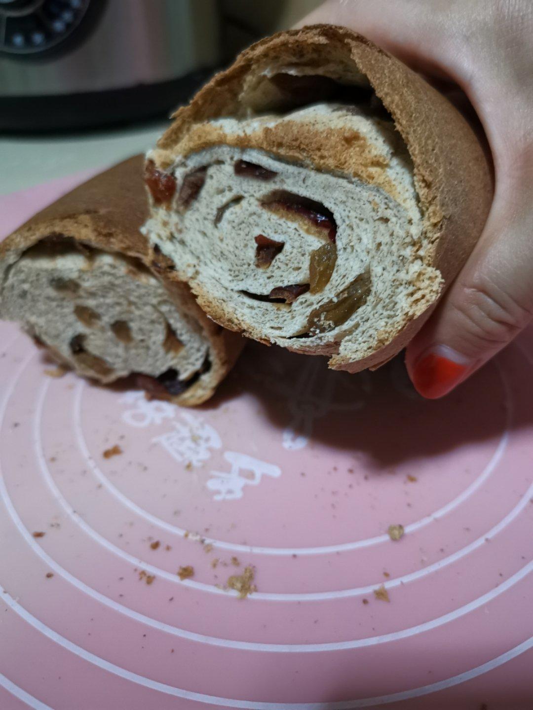 果仁大列巴（无淡奶油，松下面包机和面）