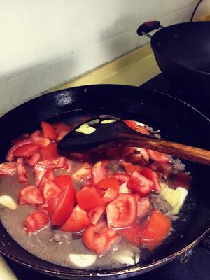 快手番茄牛肉羹的做法 步骤8
