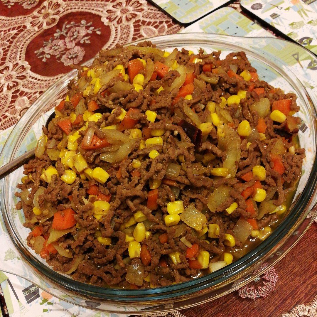 彩蔬牛肉糜