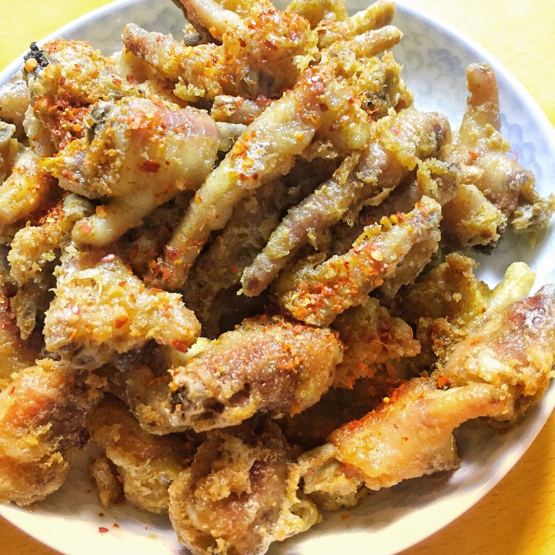 青琐君做的黄金脆皮炸鸡爪