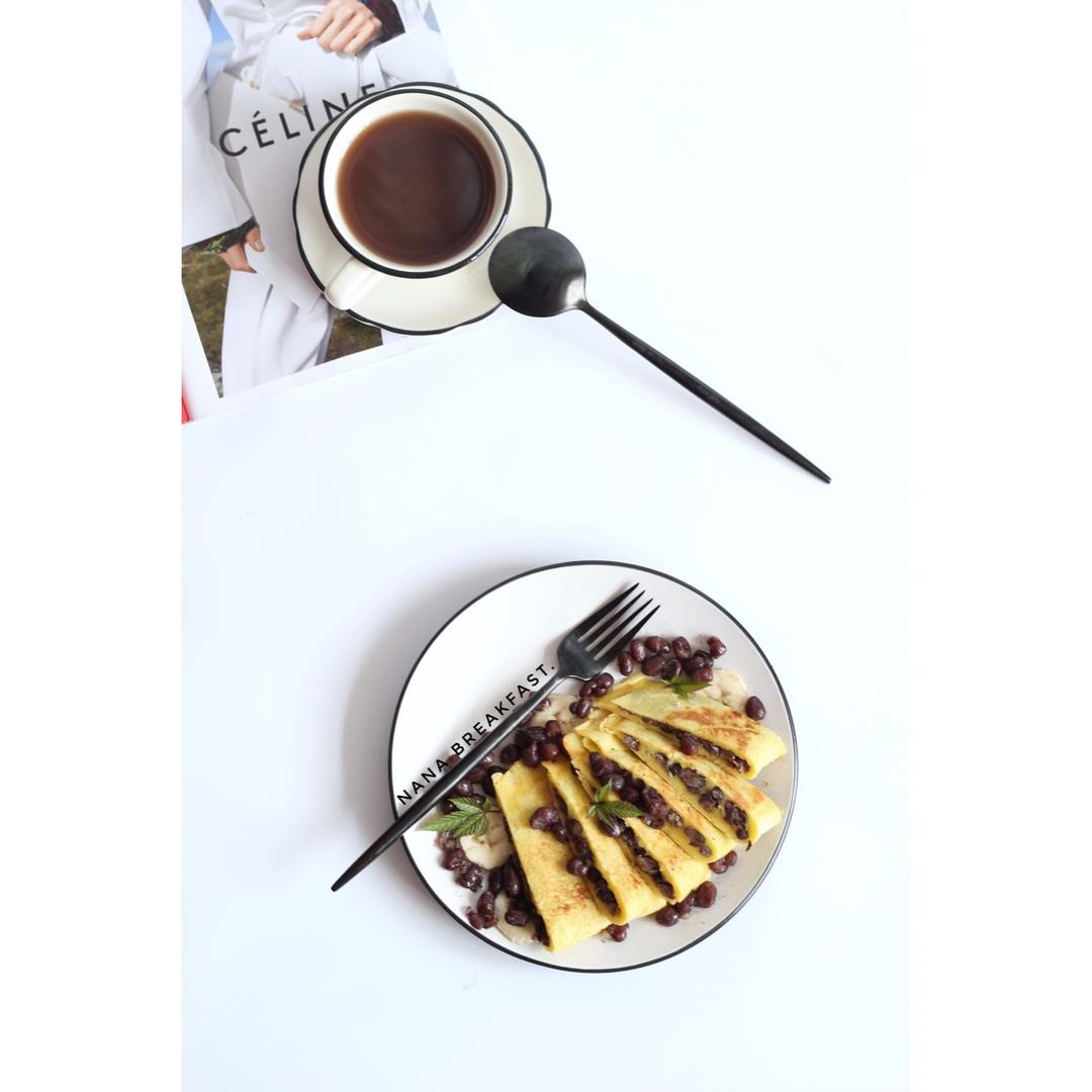 平底锅版蜜红豆饼