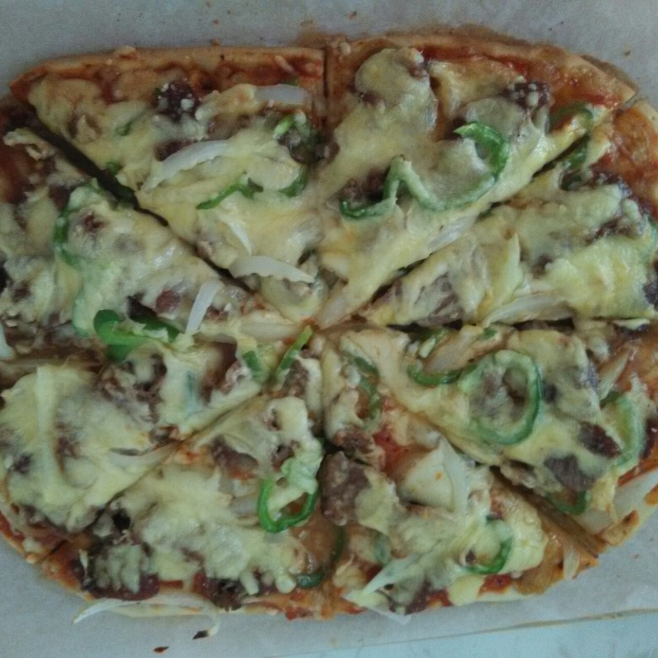 好吃的牛肉披萨