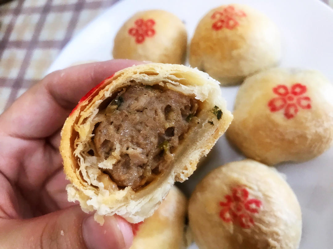 auroraxm做的我吃过最好吃的苏式月饼皮鲜肉月饼馅