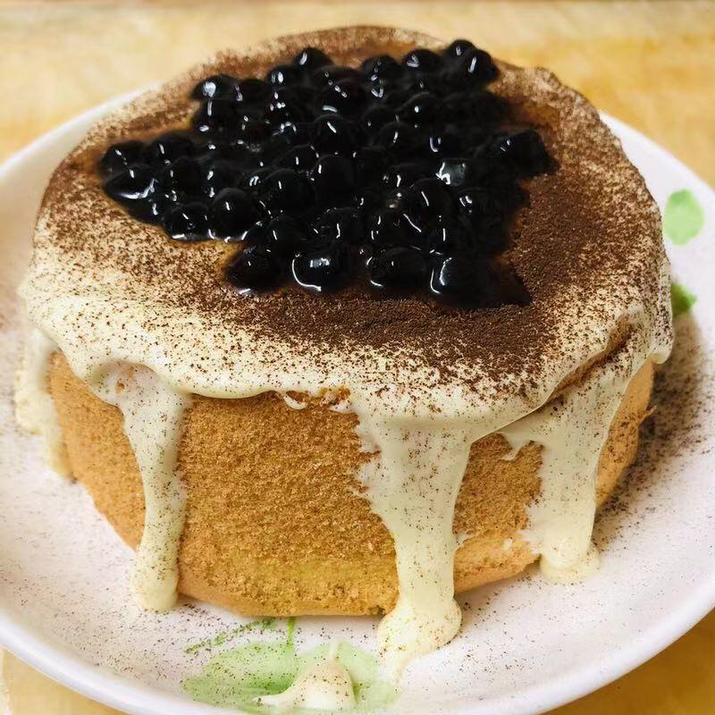 啵啵啵橙做的巧克力芝士双层慕斯蛋糕(6寸)