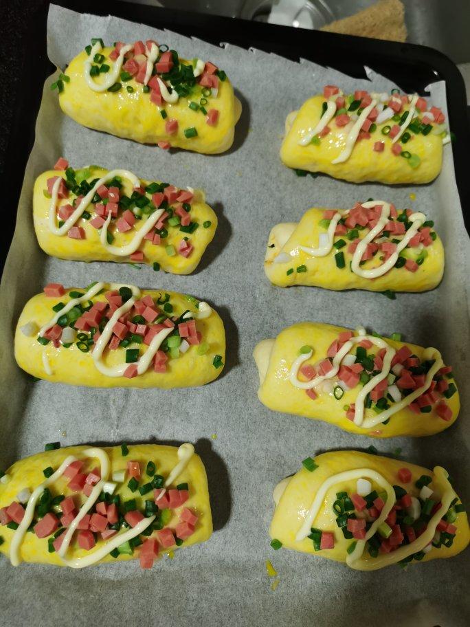 香葱火腿肉松面包