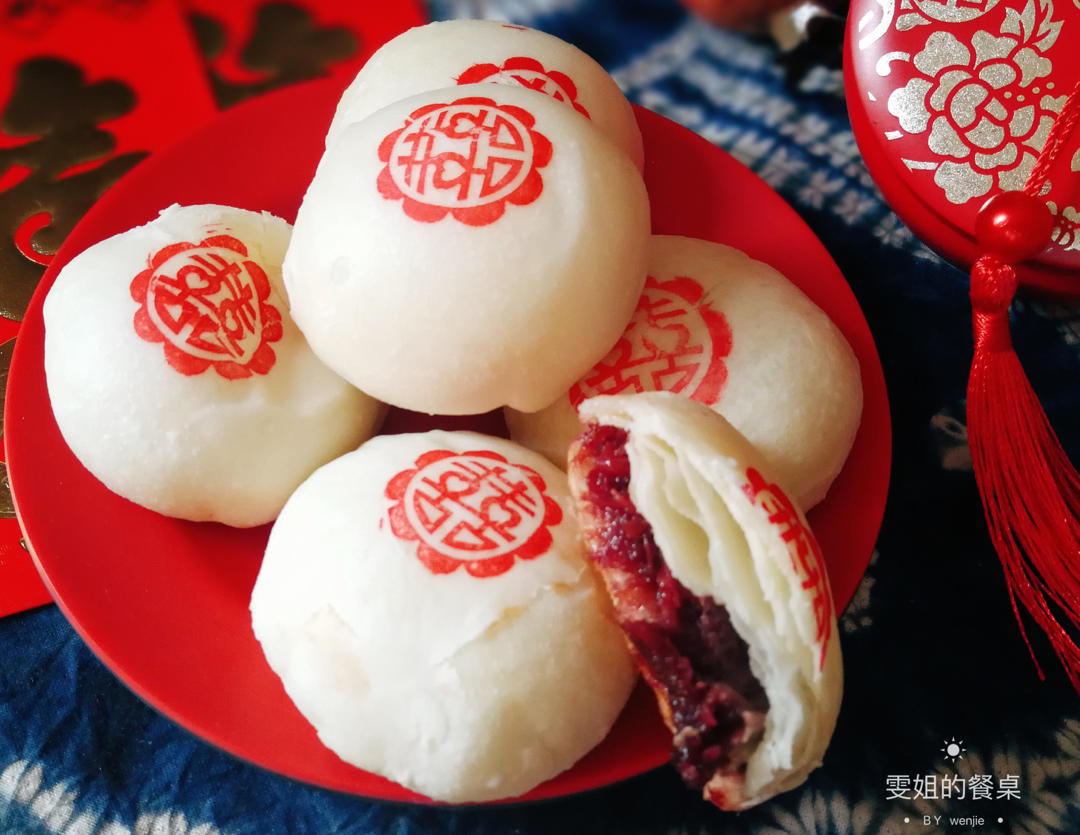 玫瑰鲜花饼，快手烫面法免出膜版，超级香酥！