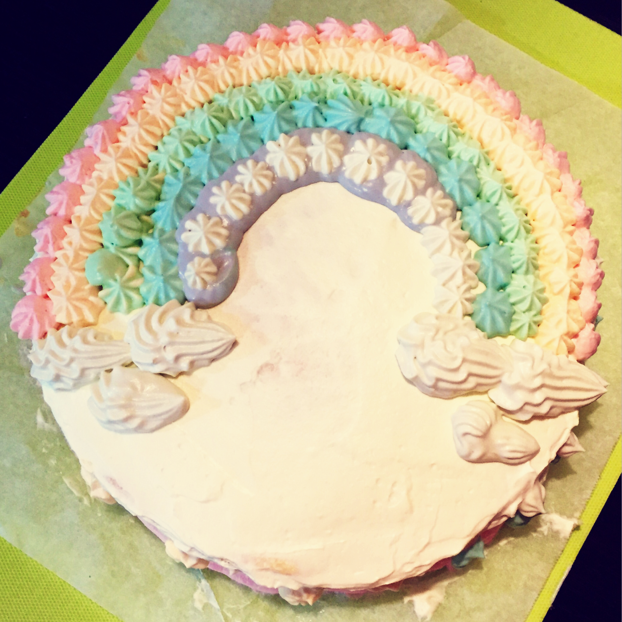 详细的裱花教程--彩虹蛋糕