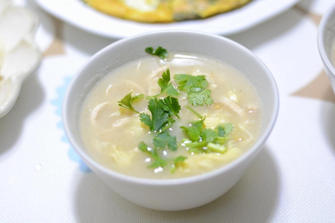 山东特色早餐【鸡肉糁汤】，做梦都被它馋醒！