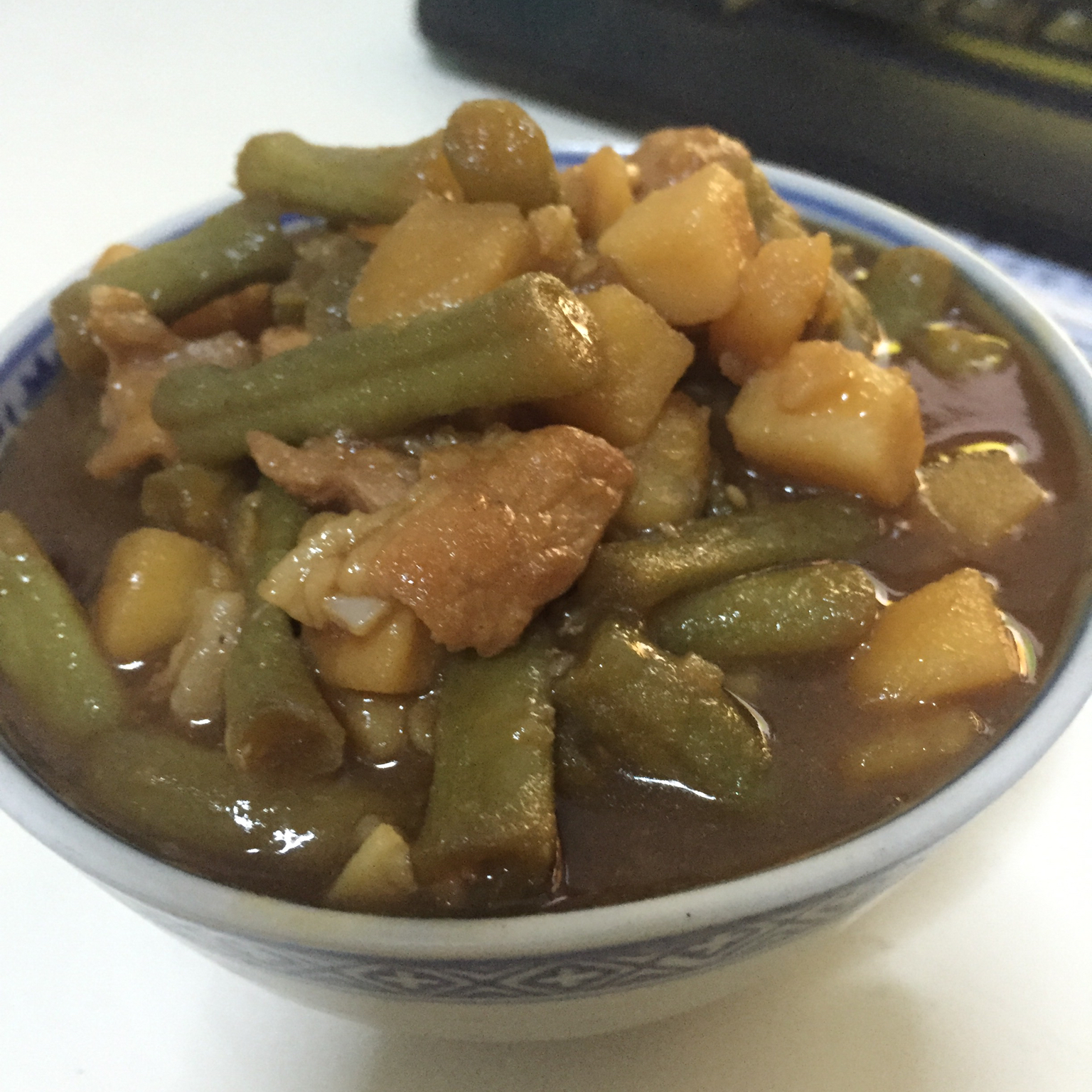 土豆炖豆角