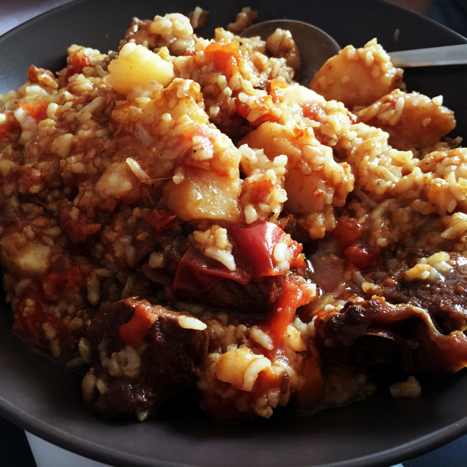 番茄牛肉蘑菇烩饭