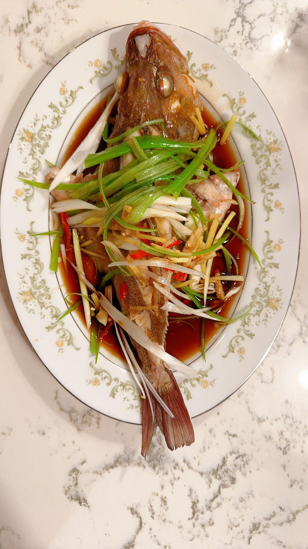餐厅级别的清蒸石斑鱼