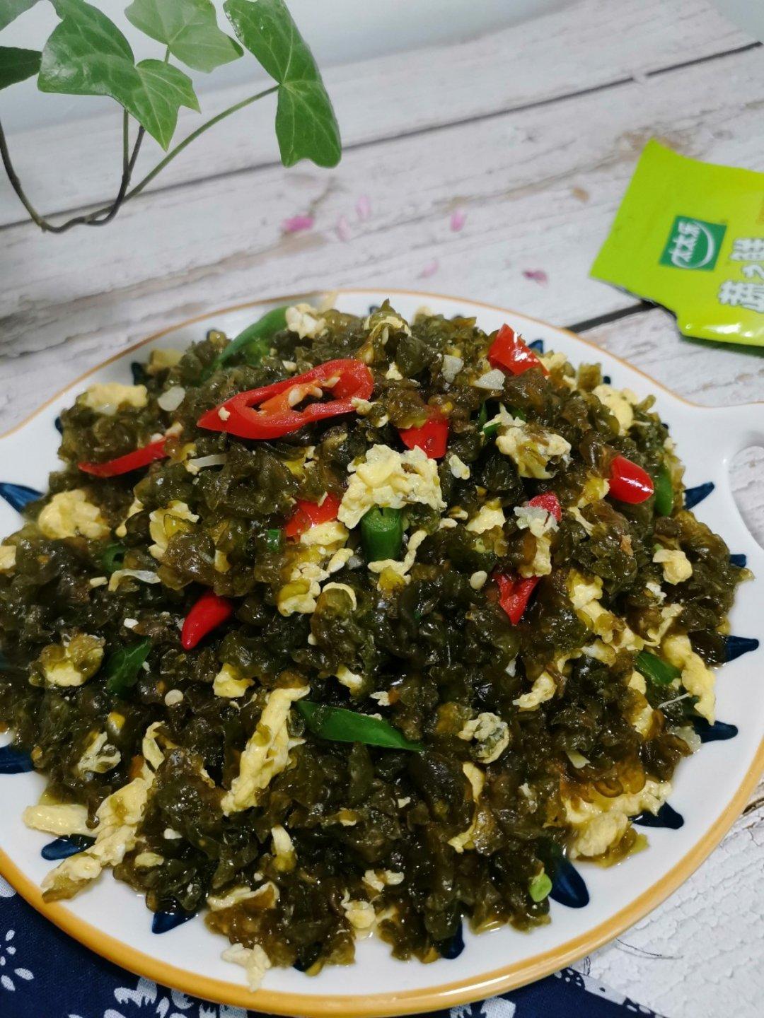 健康低卡家常菜 - 西兰花虾仁木耳炒蛋