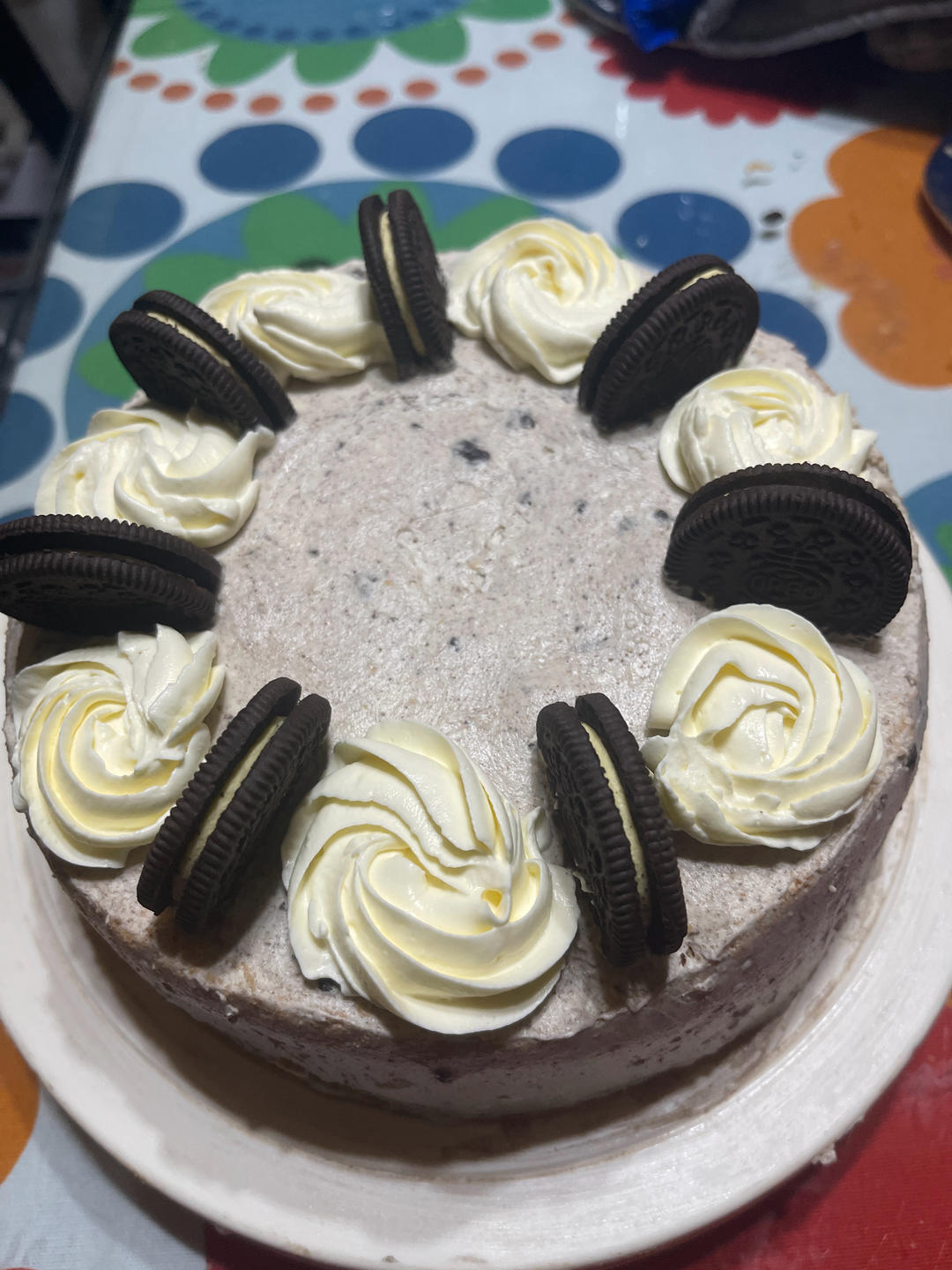 奥利奥海盐咸奶油戚风蛋糕8寸