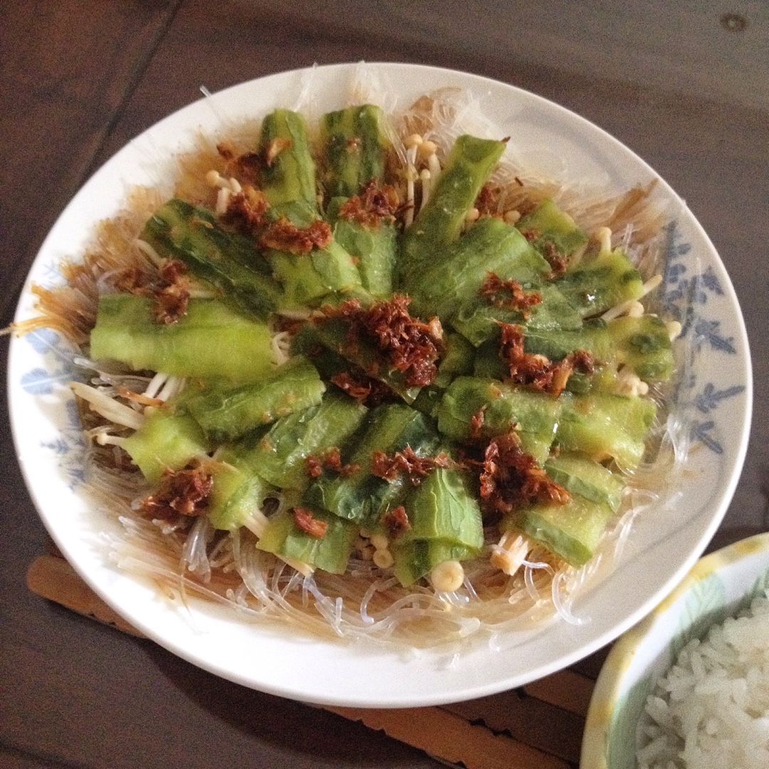 粉丝蒸丝瓜