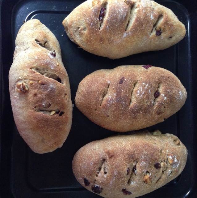 蔓越莓全麦黑糖面包