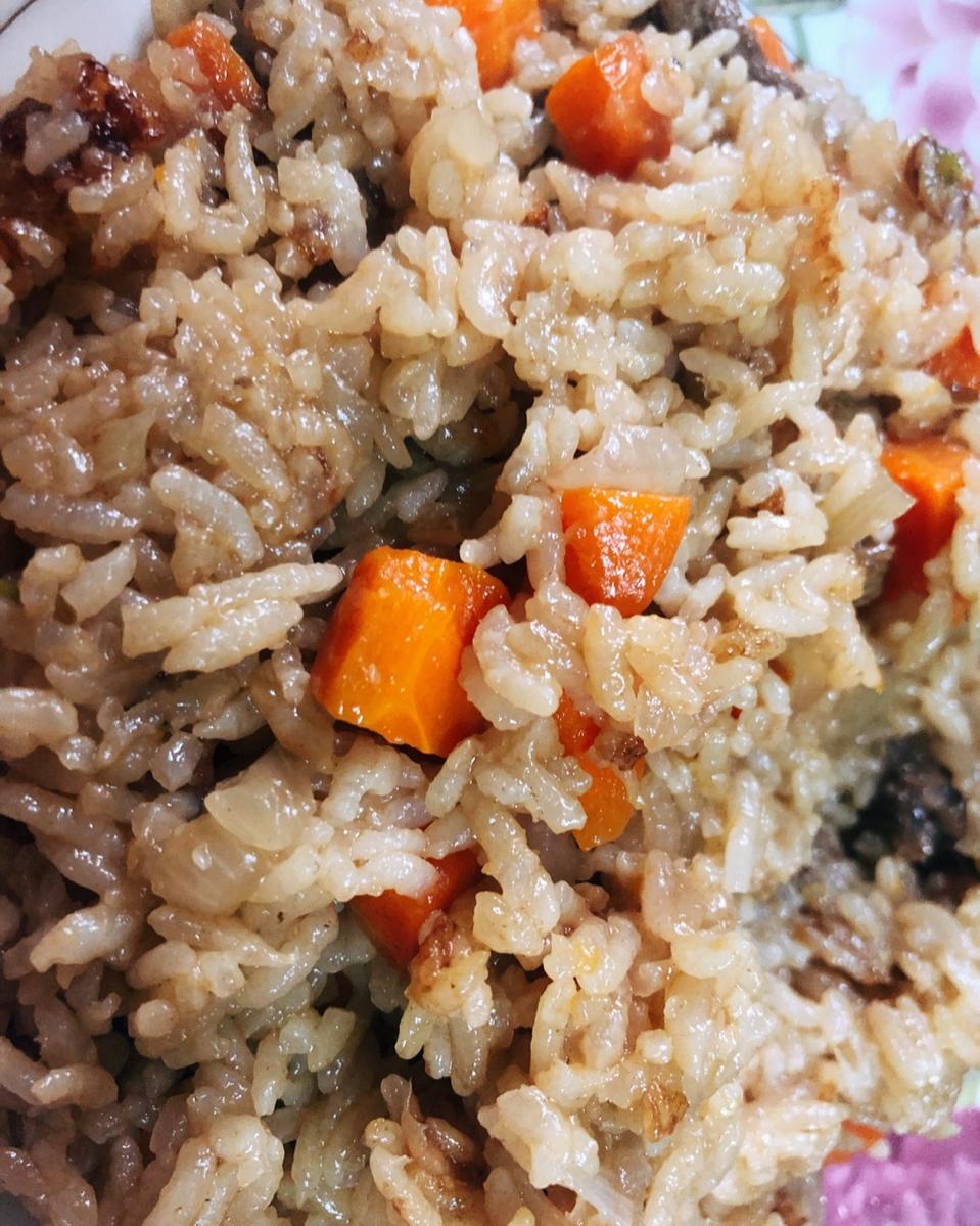 电饭煲牛肉拌饭