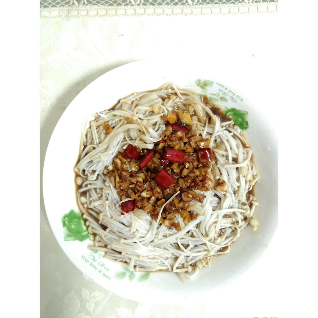 蒜蓉蒸金针菇