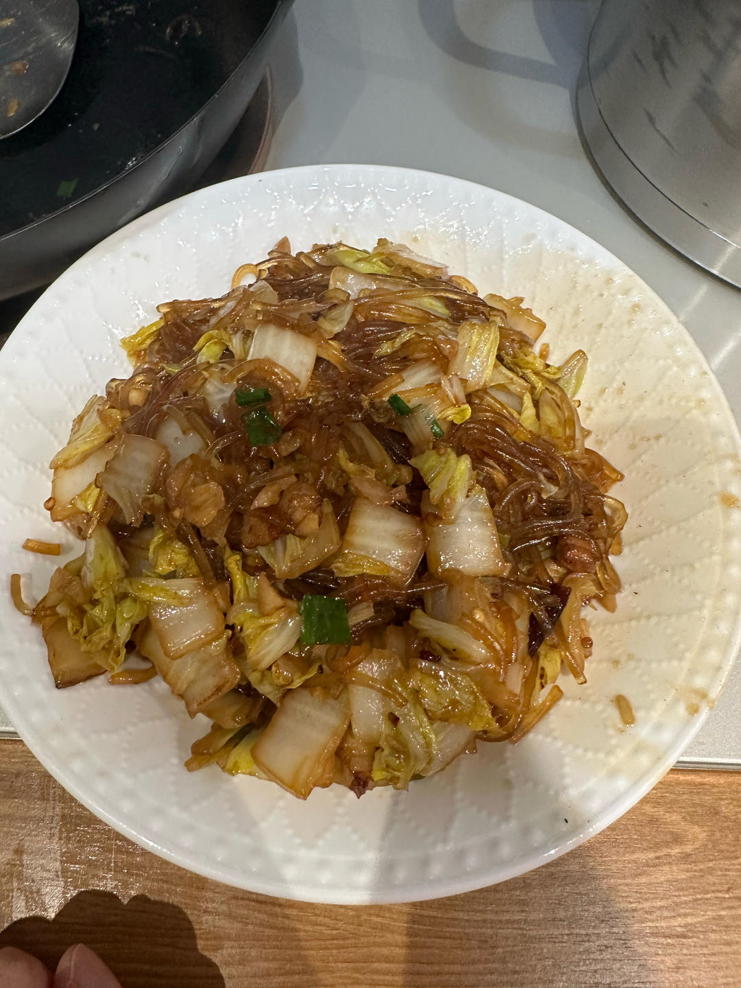 肉片粉条炒白菜