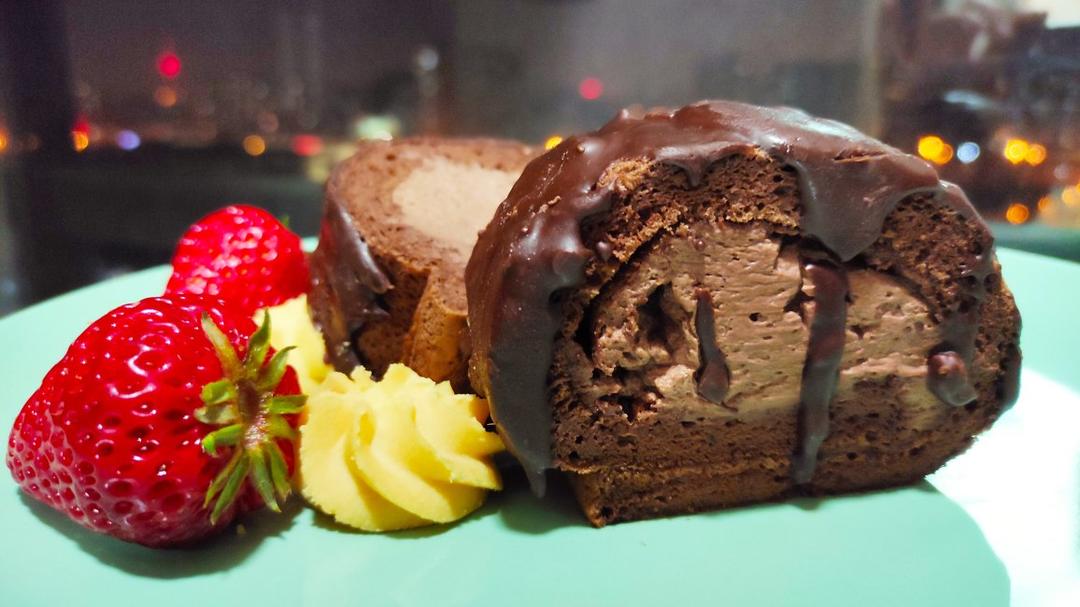 梦龙蛋糕卷，巧克力脆皮卷，巧克力梦龙卷