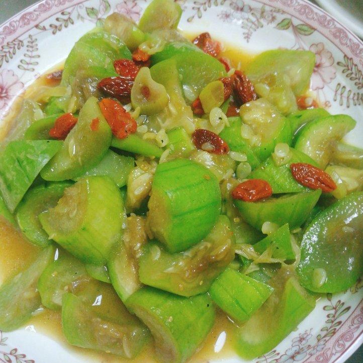 枸杞炒丝瓜
