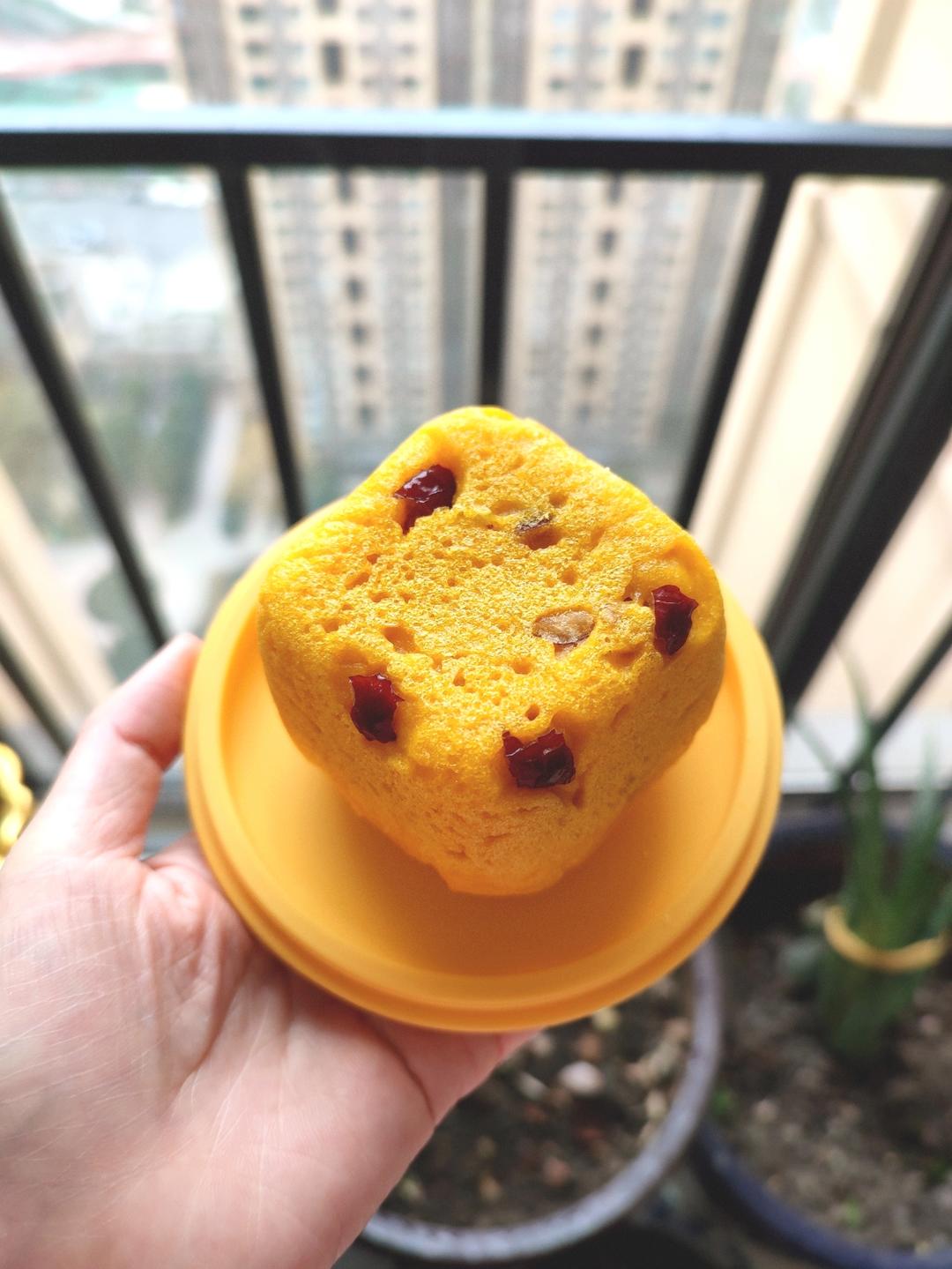 南瓜红枣小发糕