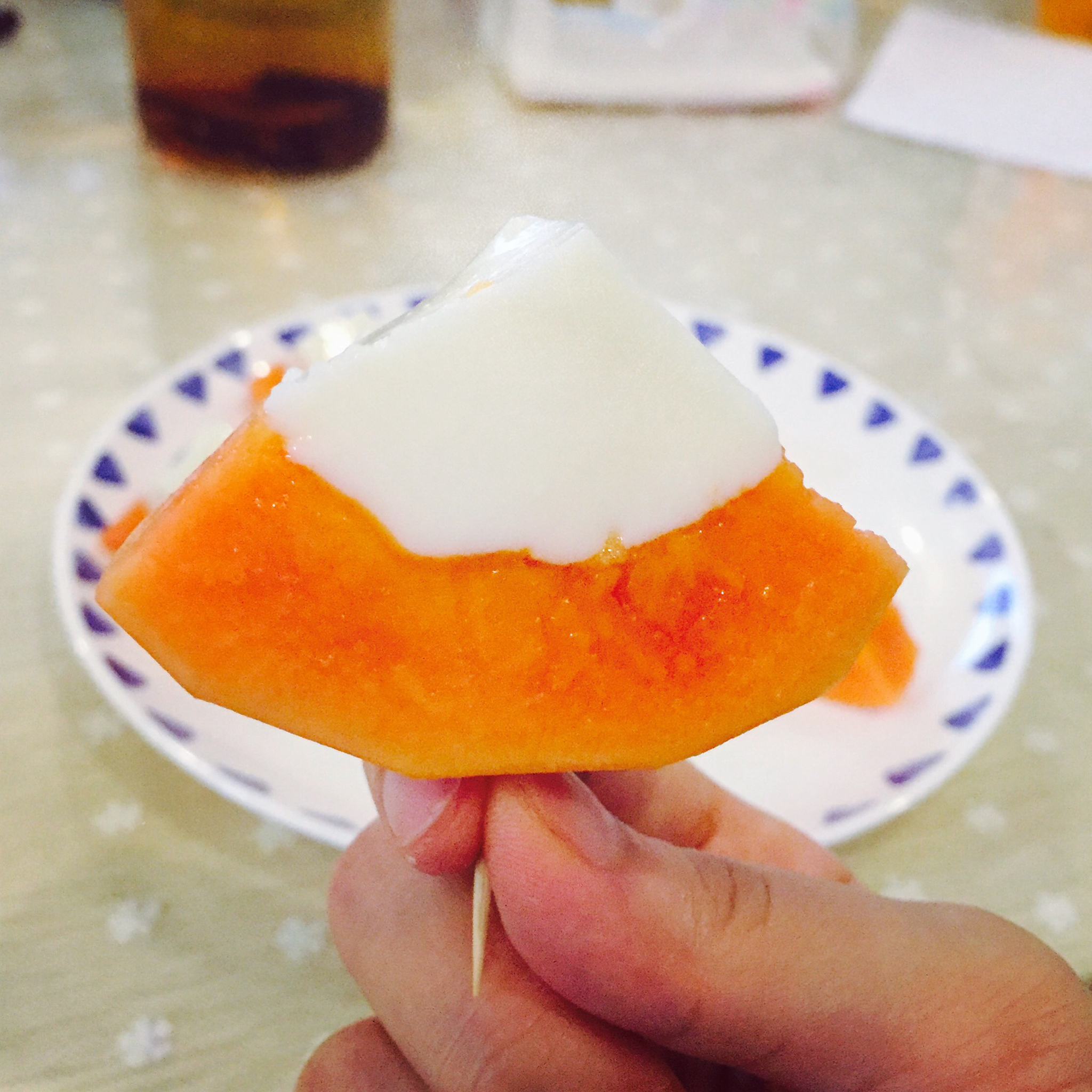 【木瓜奶冻】