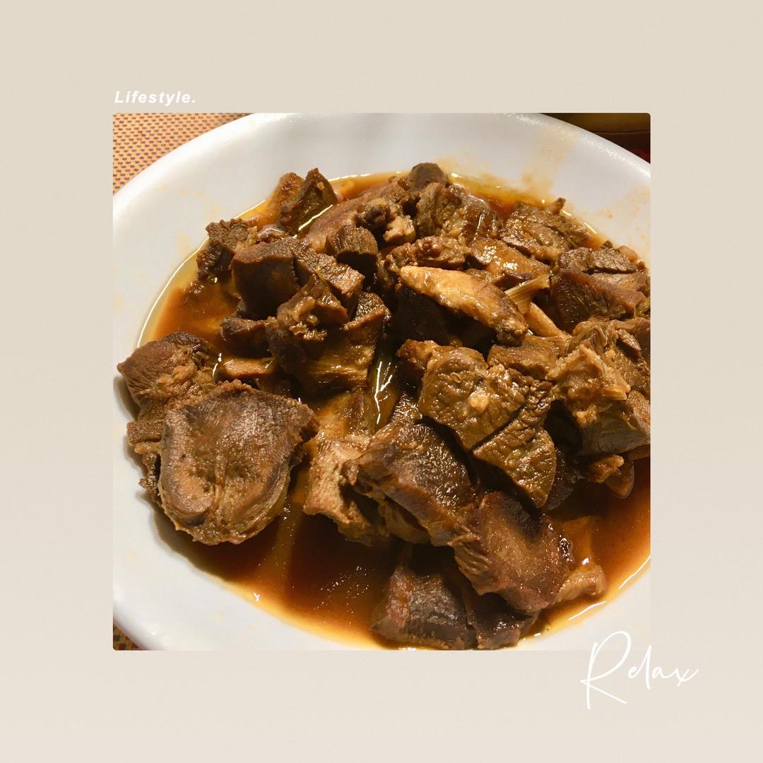 天津清真红烧牛舌 馆子味