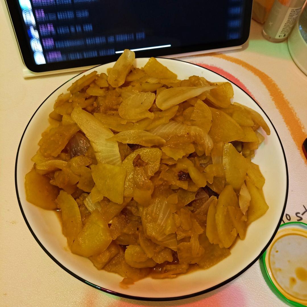 洋葱炒土豆