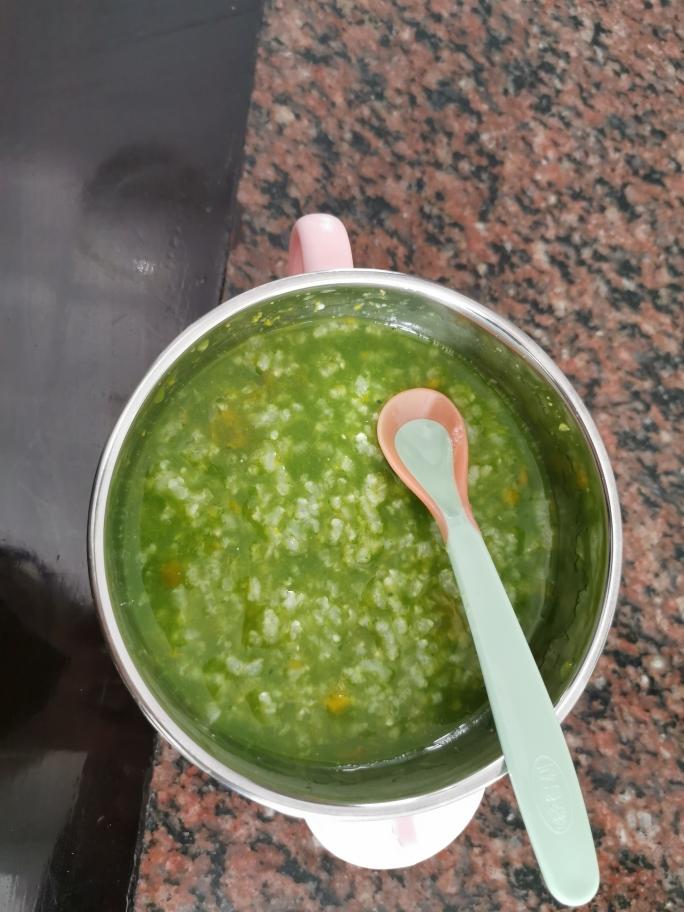 婴儿辅食菠菜南瓜粥