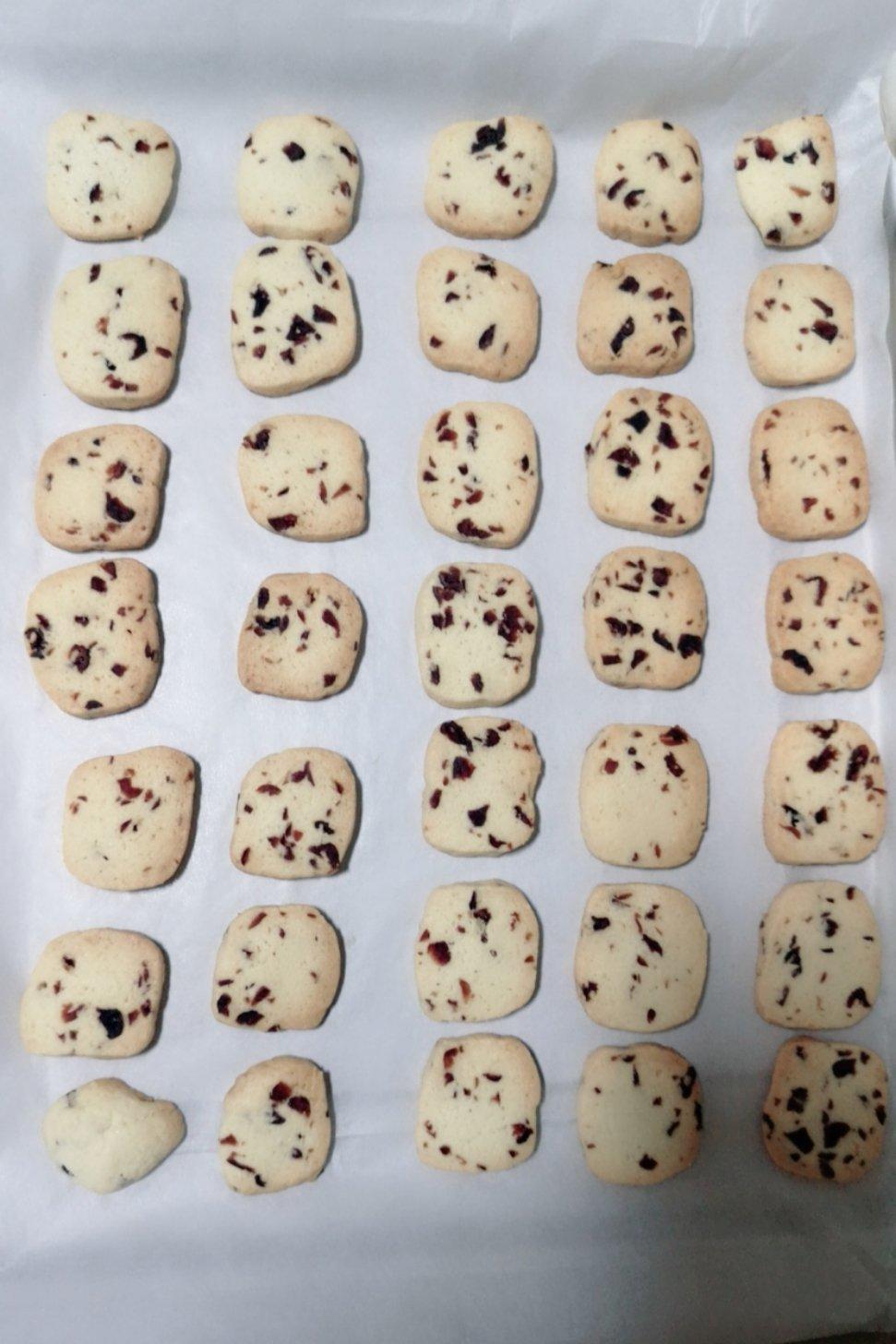 低糖少油版蔓越莓饼干