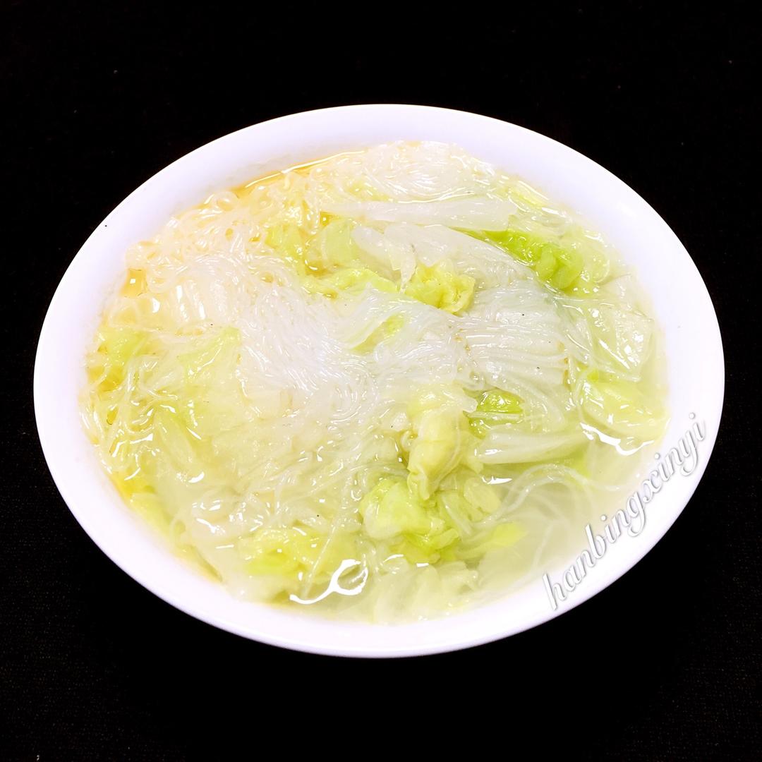 寒冰心仪做的白菜粉丝汤