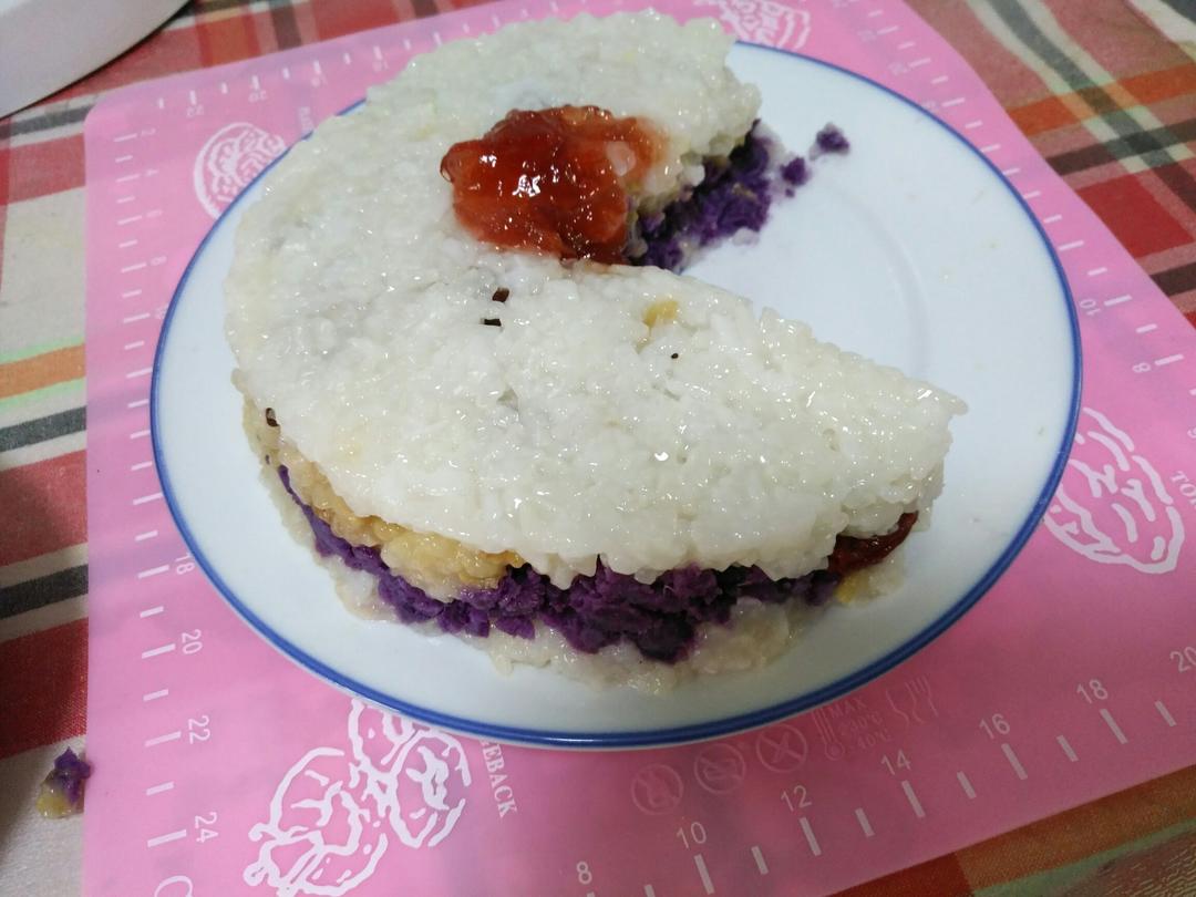 紫薯糯米凉糕