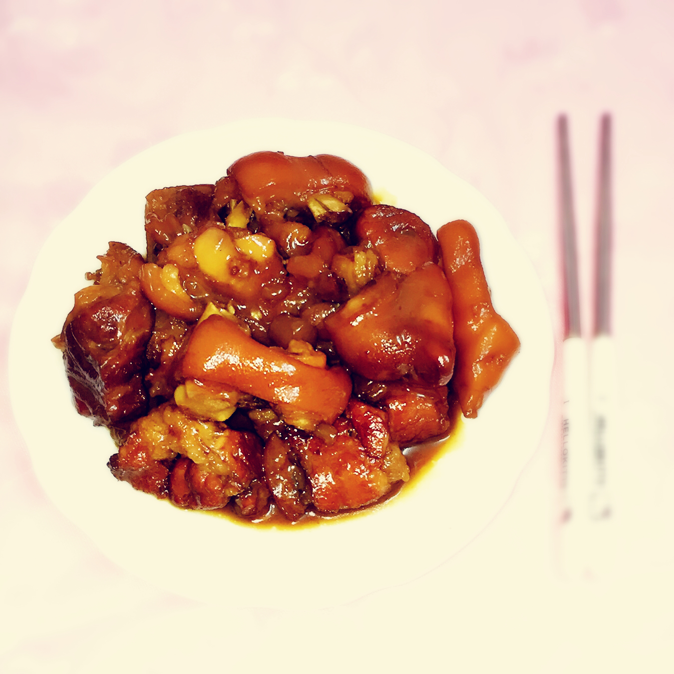 美味的家常菜：红烧猪蹄