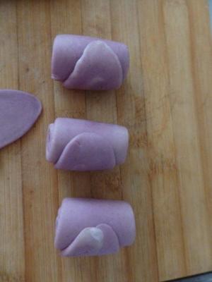 紫薯鲜花饼 玫瑰饼的做法 步骤9