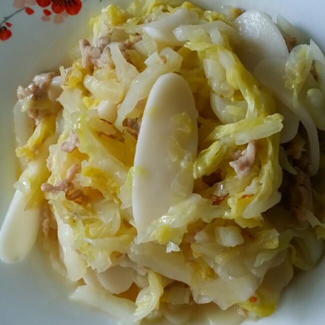 白菜肉丝年糕