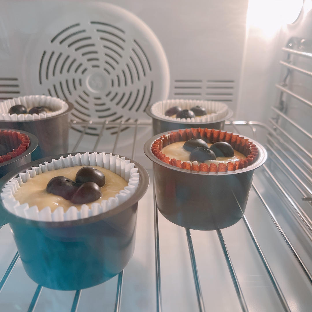 会爆浆的蓝莓玛芬蛋糕