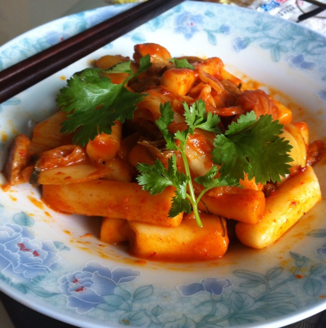 泡菜炒年糕