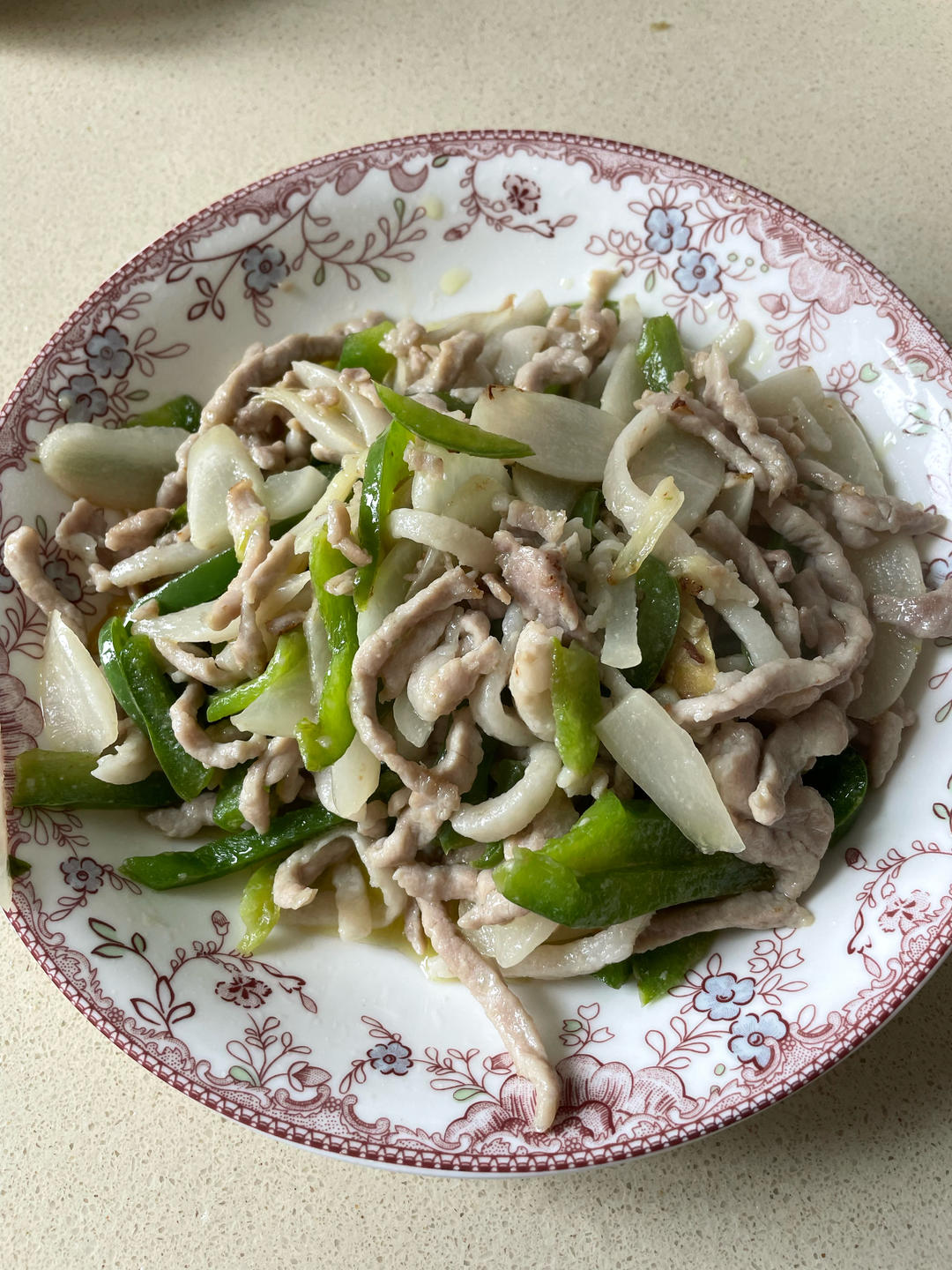 青椒榨菜炒肉丝