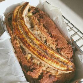 Vegan chocolate chip banana bread 全素巧克力豆儿香蕉面包