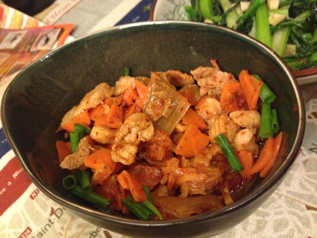 韩式泡菜炒五花肉——很爽很下饭哦