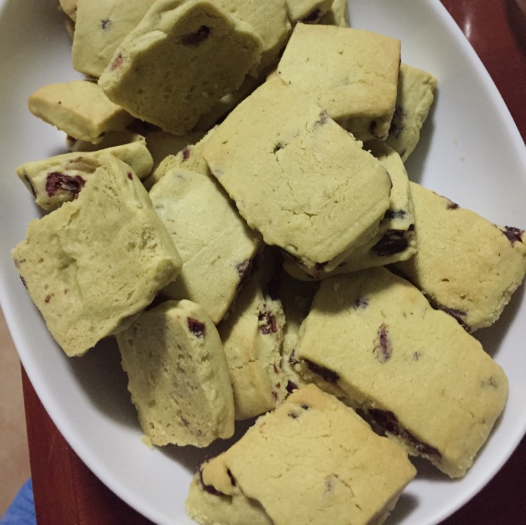 抹茶蔓越莓饼干