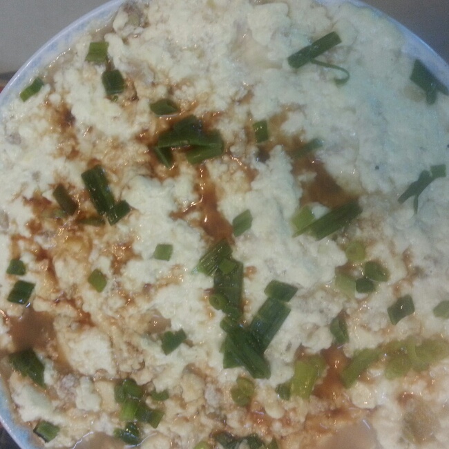 蒸豆腐饼