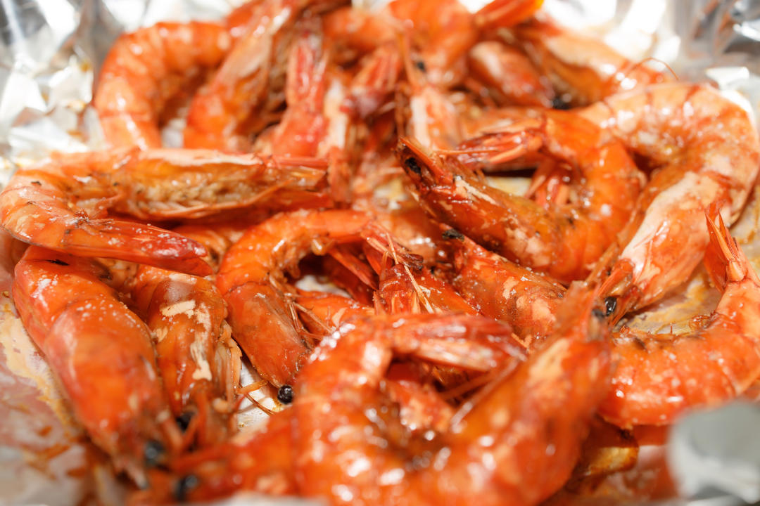 在家也能做出日料店的盐烤大虾~