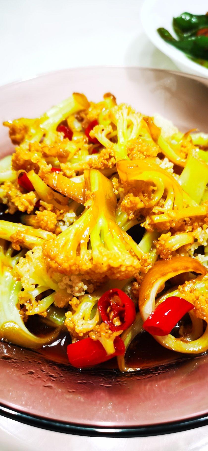 小炒松花菜 简单快手 素食家常下饭菜