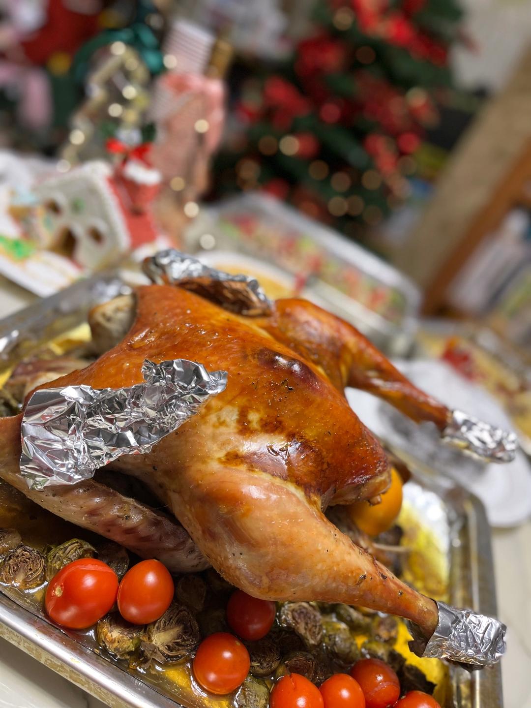 圣诞烤火鸡