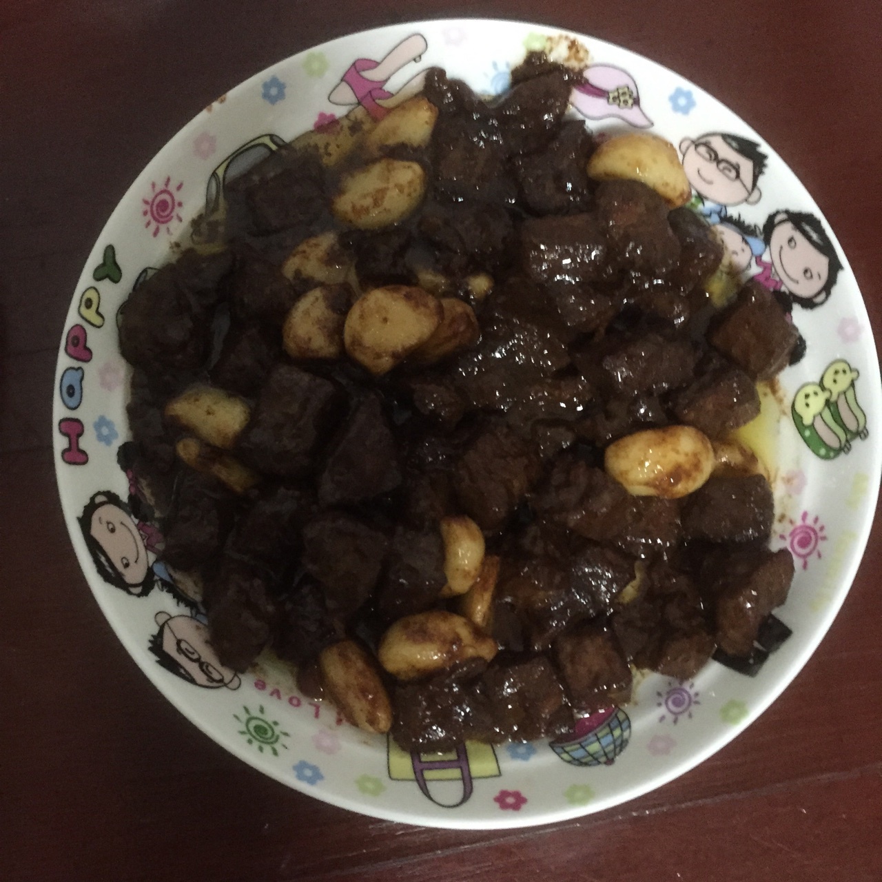 黑蒜子牛肉粒