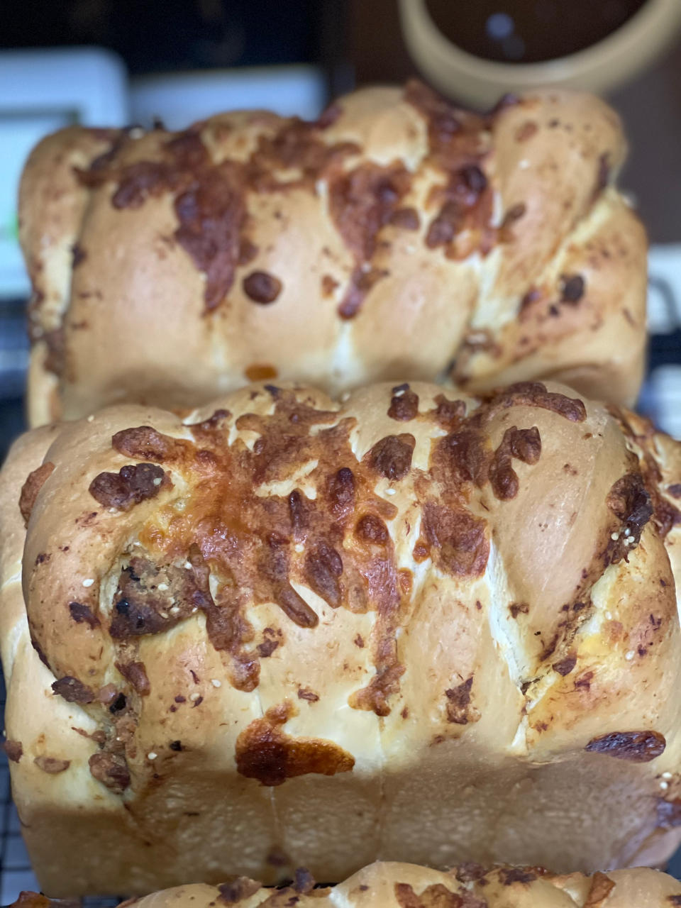 咸蛋黄肉松吐司｜超好吃｜超满足