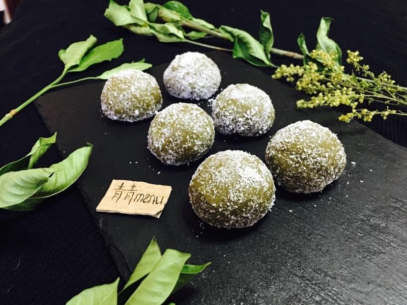 抹茶红豆糯米糍🍵（内含芒果馅，超详细图解）