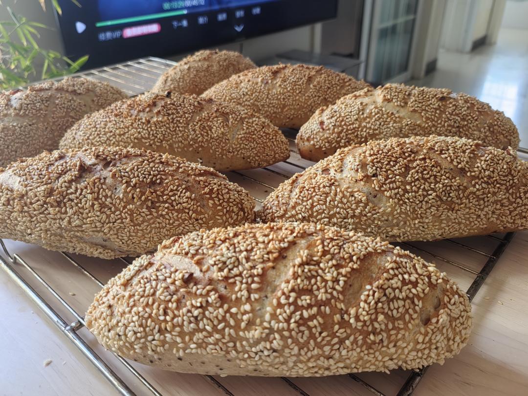 大口吃包不长肉，无糖无油的乡村多谷物欧包