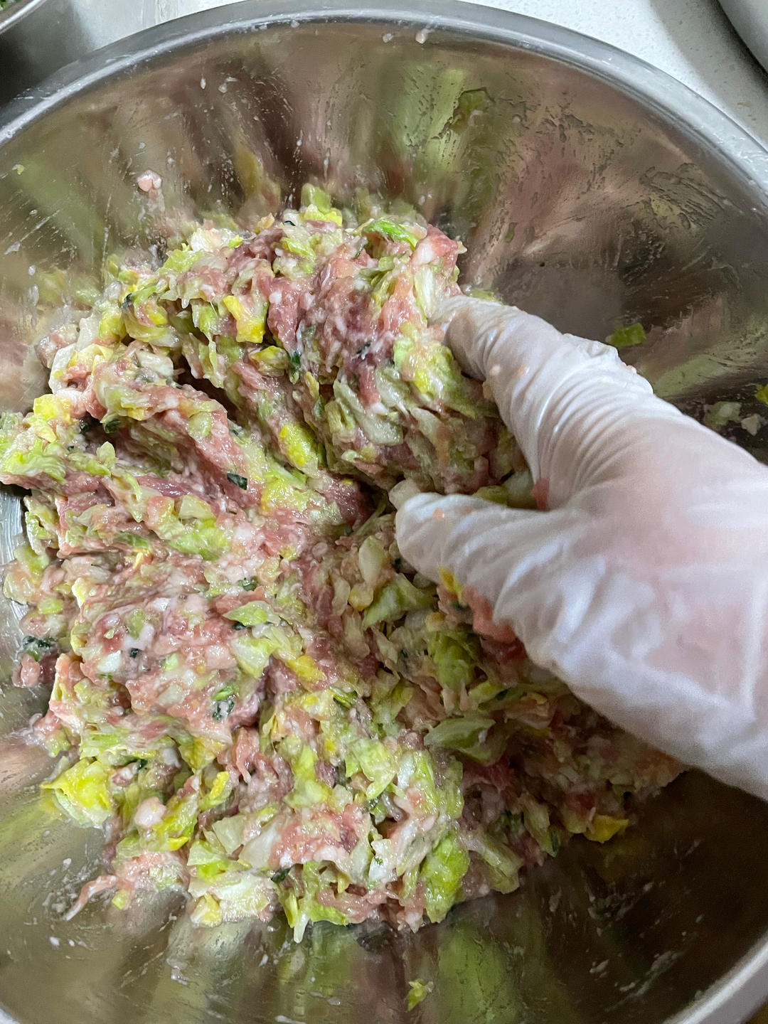 肉馅的变化-饺子 馄饨 锅贴的做法 步骤8